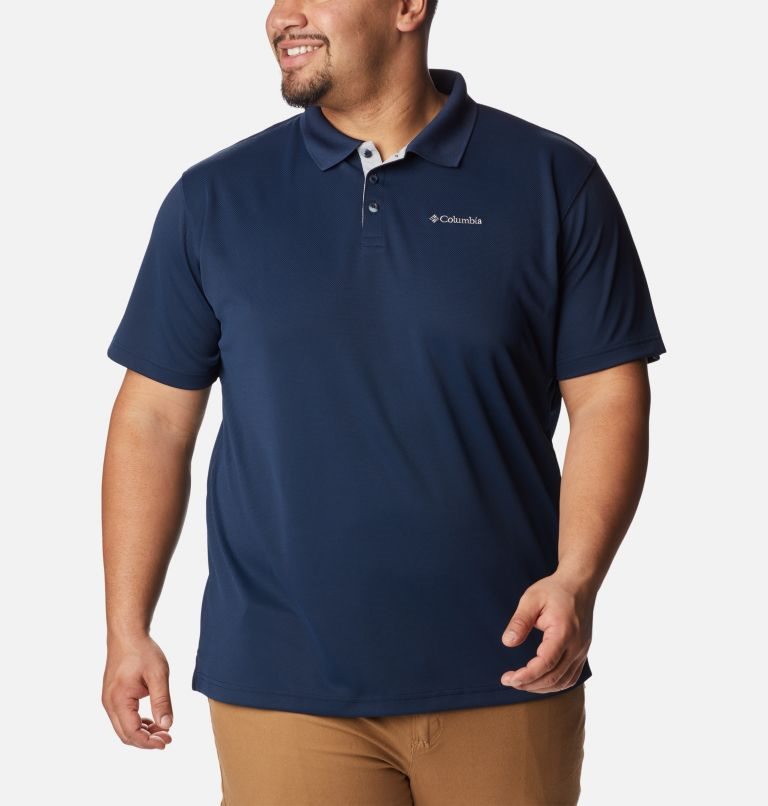Men\'s Columbia Utilizer Polo Shirts Navy | Plus Size CA-Y4150